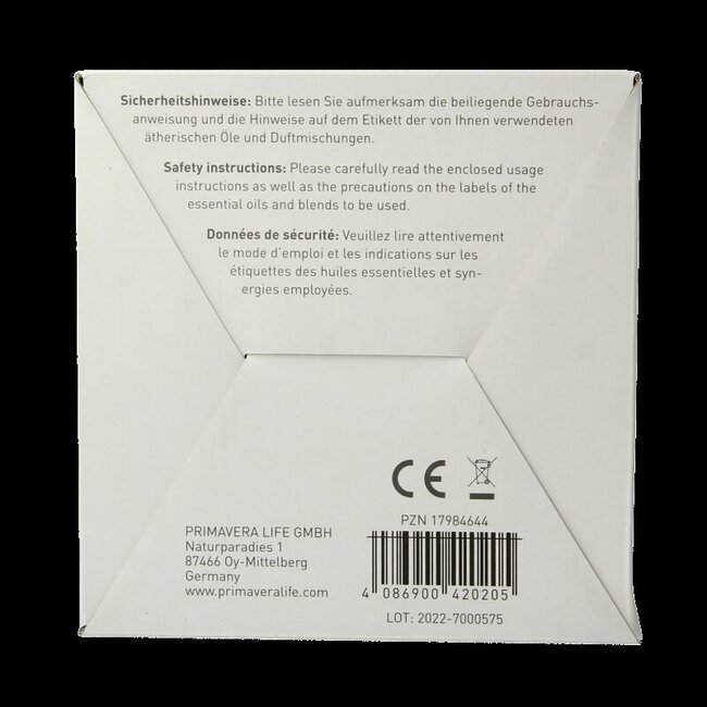 Primavera Aroma diffuser purist 1 Stuks