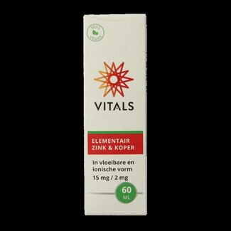 Vitals Vitals Elementair zink & koper 60 Milliliter