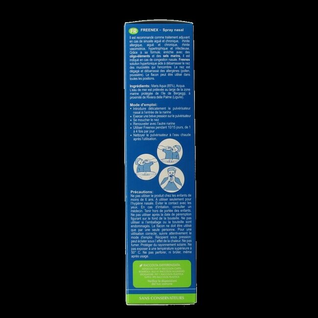Freenex Seawater hypertonic nasal spray 150 Milliliter