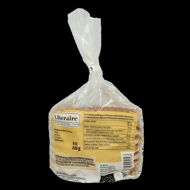 Liberaire Stroopwafels bio 8 Stuks