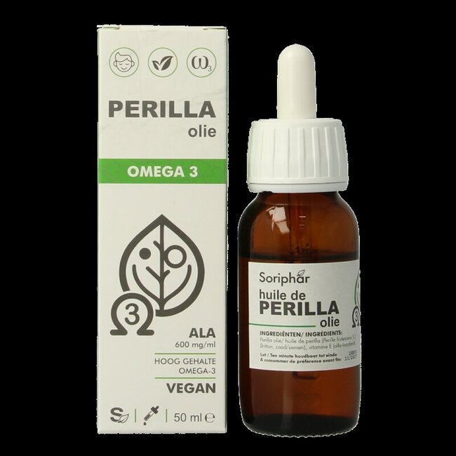 Soriphar Huile de Pérille Oméga 3 Bio 50 Millilitres