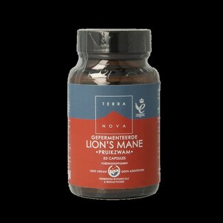 Terranova Terranova Gefermenteerde lion's mane (pruikzwam) 50 Capsules