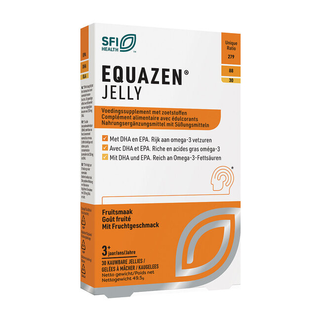 Equazen Equazen Jelly omega 3- & 6-vetzuren 30 Stuks