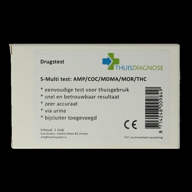 Drugtest urine 5 soorten drugs 1 Stuks