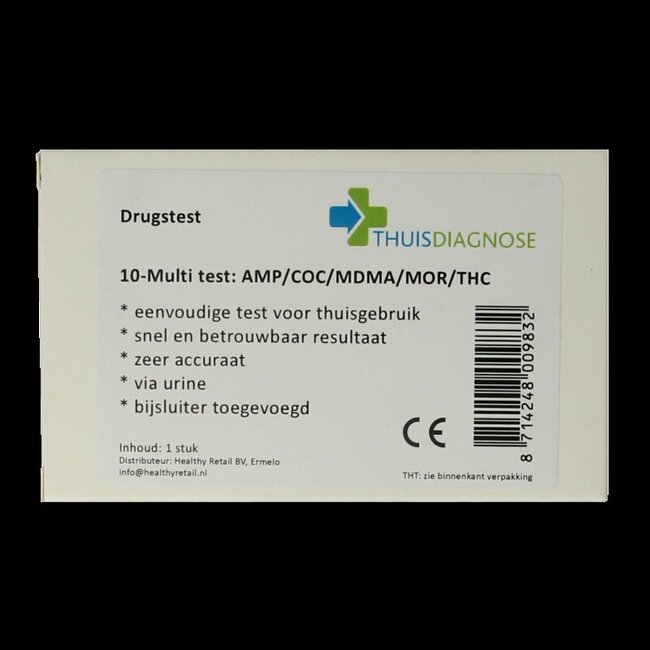 Drugtest urine 10 soorten drugs 1 Stuks