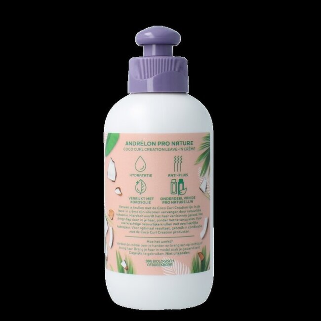 Andrelon Leave-in creme coco curl creation 200 Milliliter