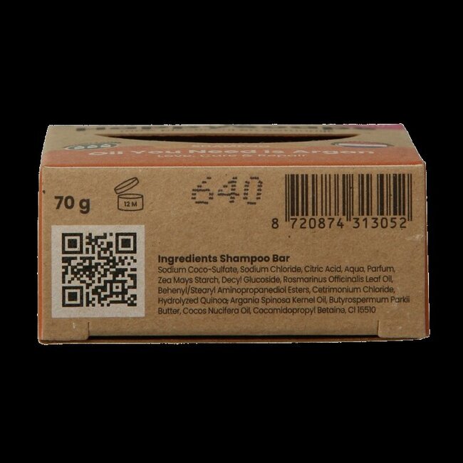 Happysoaps Shampoo bar oil you need argan 1 Stuks