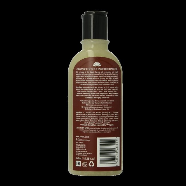 Huile capillaire Ayumi enrichie à la noix de coco 150 ml
