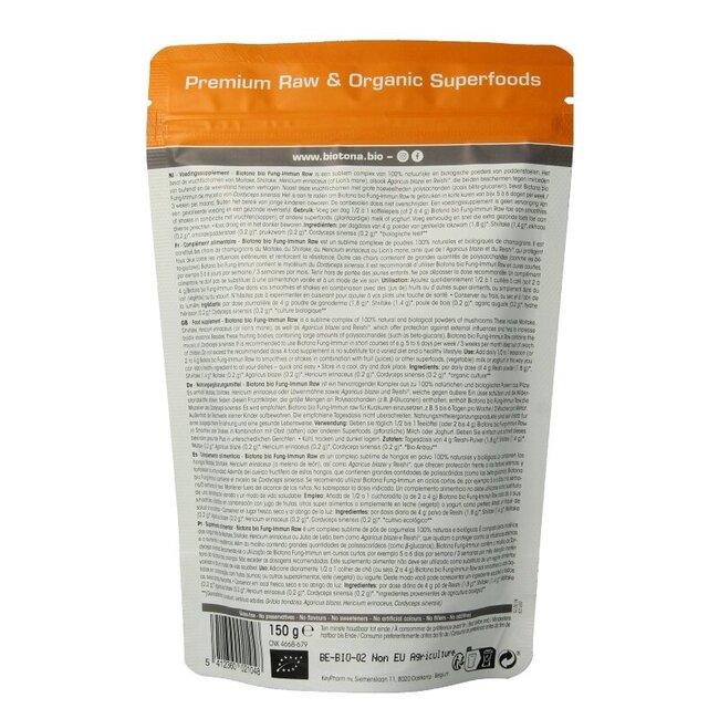 Biotona Fung immuun raw powder 150 Gram