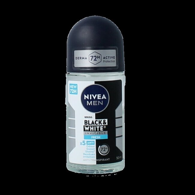 Men deoroller black & white fresh 50 Milliliter
