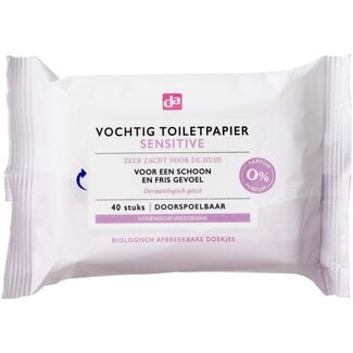 DA Vochtig toiletpapier sensitive 40 Stuks