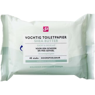 DA Vochtig toiletpapier shea butter 40 Stuks