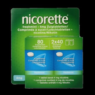 Nicorette Nicorette Comprimés à sucer 4 mg menthe fraîche 80 comprimés