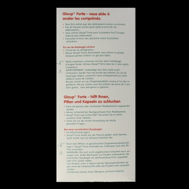 Gloup Forte avec pompe 500 ml