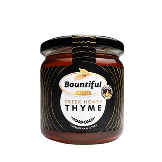 Bountiful select Bountiful select Griekse rauwe honing thyme/tijm 500 Gram