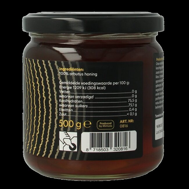 Miel d'arbousier grec cru Bountiful Select 500 g