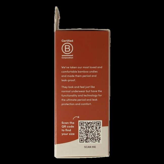 Boody Menstruatieondergoed bikinislip zwart lich/norm XS 1 Stuks