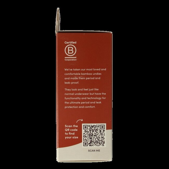 Boody Sous-vêtement menstruel culotte bikini noir flux normal/abondant S 1 pièce