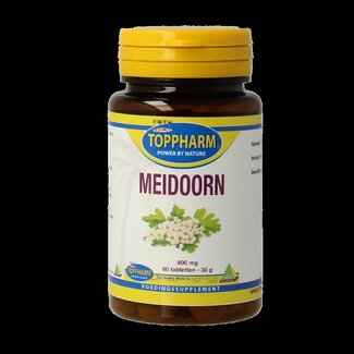 Toppharm Toppharm Meidoorn 800mg 60 Tabletten