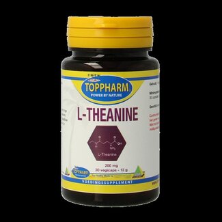 Toppharm Toppharm L-Theanine puur 30 Vegetarische capsules