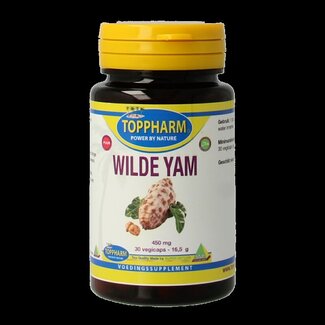Toppharm Toppharm Wilde Yam puur 30 Vegetarische capsules