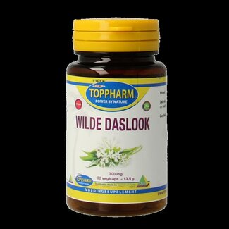 Toppharm Toppharm Wilde daslook 300mg puur 30 Vegetarische capsules
