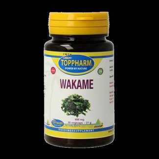 Toppharm Toppharm Wakame 600mg puur 30 Vegetarische capsules