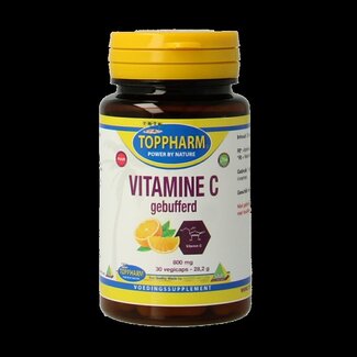 Toppharm Toppharm Vitamine C gebufferd puur 30 Vegetarische capsules