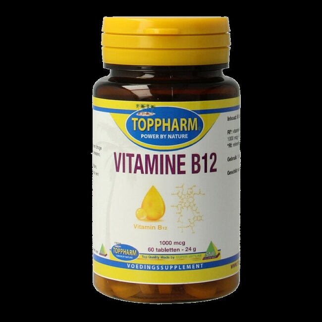 Toppharm Vitamine B12 1000mcg 60 Tabletten