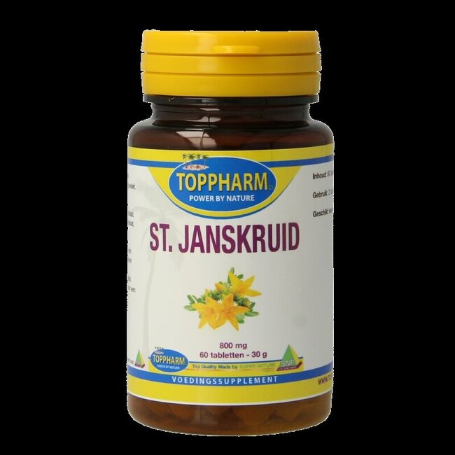 Toppharm St. Janskruid 800mg 60 Tabletten