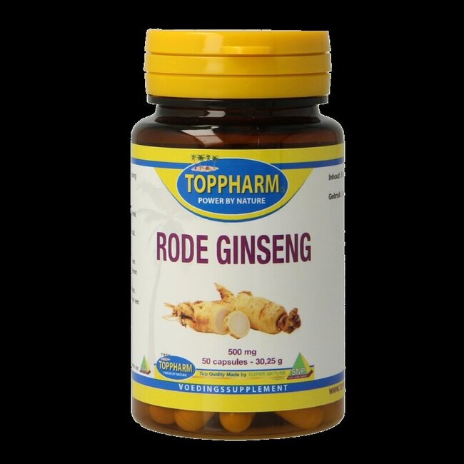 Toppharm Rode ginseng 500mg 50 Capsules