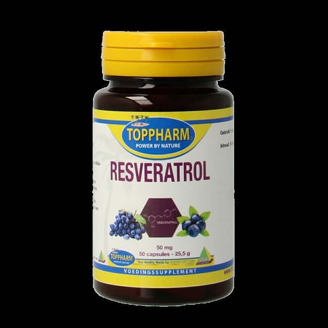 Toppharm Resveratrol 50mg 50 Capsules