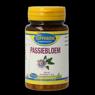 Toppharm Toppharm Passiebloem 500mg 60 Tabletten