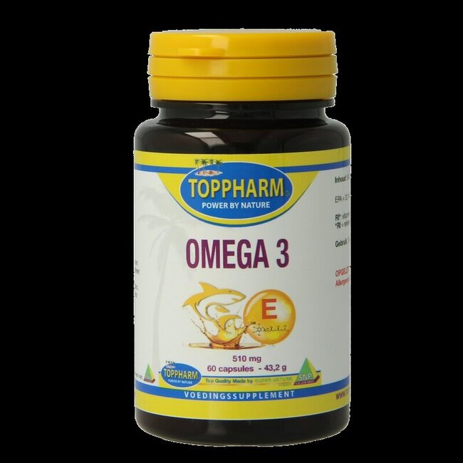 Toppharm Omega 3 510mg 60 Capsules