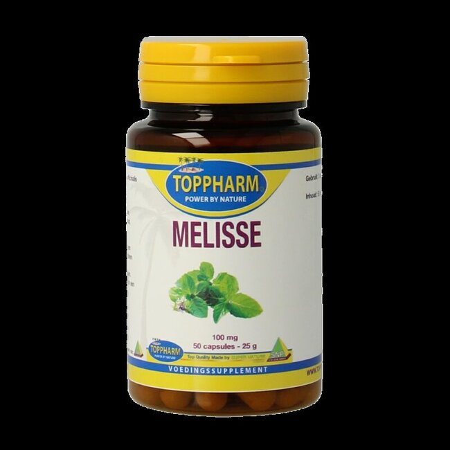 Toppharm Melisse 100mg 50 Capsules
