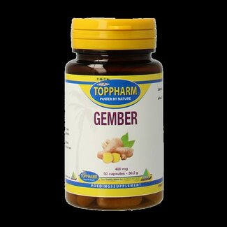 Toppharm Toppharm Gember 400mg 50 Capsules