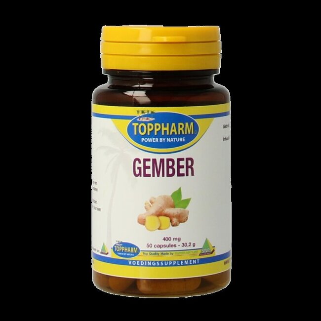 Toppharm Gember 400mg 50 Capsules