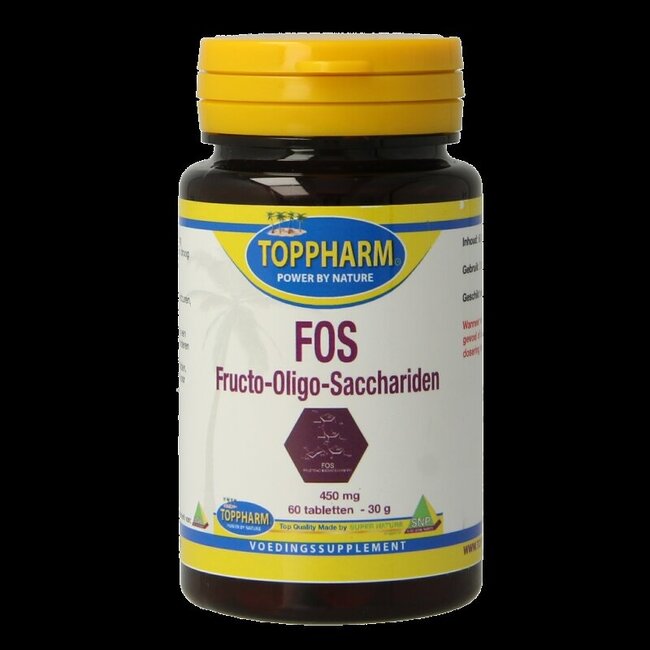 Toppharm FOS fructo oligo sacchariden 450mg 60 Tabletten