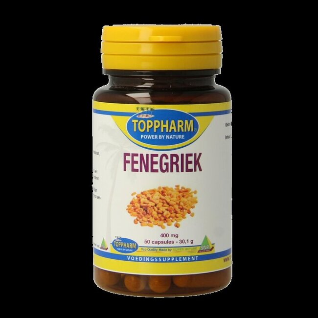 Toppharm Fenegriek 400mg 50 Capsules