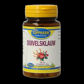 Toppharm Toppharm Duivelsklauw 500mg 60 Tabletten