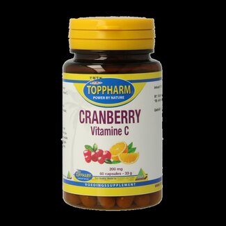Toppharm Toppharm Cranberry + vitamine C 200mg 60 Capsules