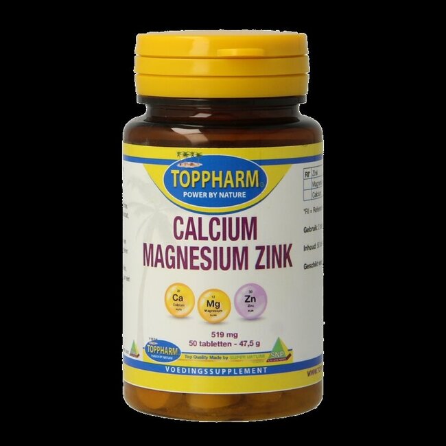 Toppharm Calcium magnesium zink 50 Tabletten