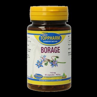 Toppharm Toppharm Borage 50 Capsules