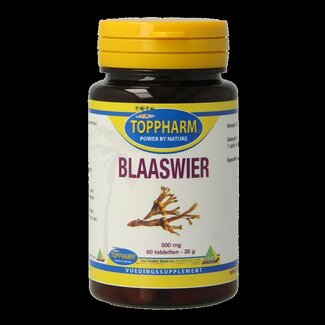 Toppharm Toppharm Blaaswier 500mg 60 Tabletten