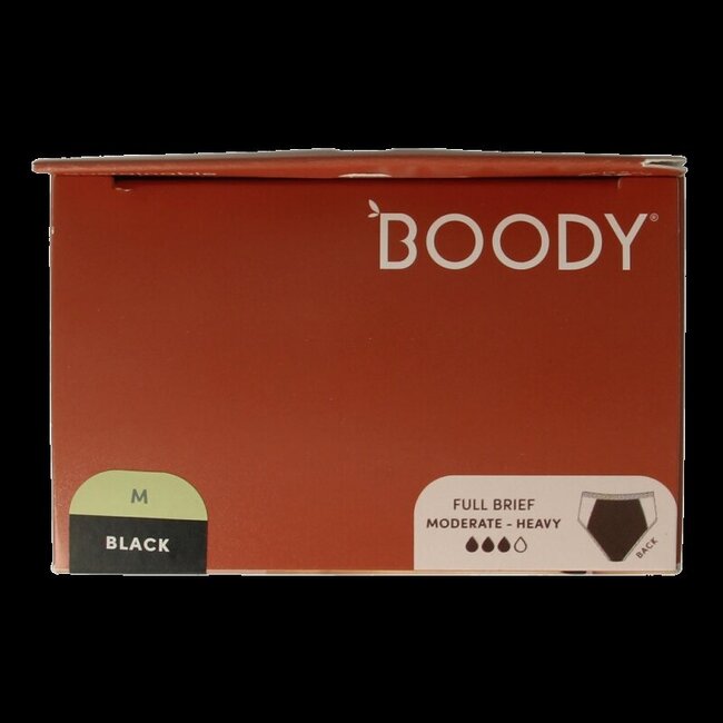 Culotte menstruelle taille haute Boody noir flux modéré/abondant 1 unité