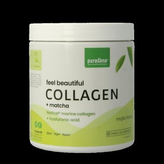 Purasana Purasana Collageen matcha feel beautiful 240 Gram