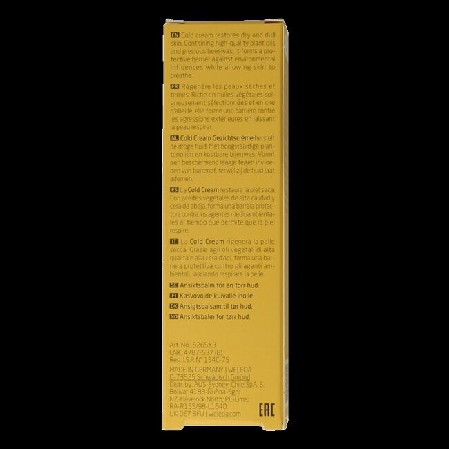 Weleda Coldcream gezichtscreme 30 Milliliter