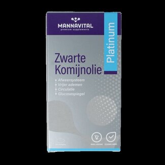 Mannavital Mannavital Zwarte komijnolie platinum 120 Softgels