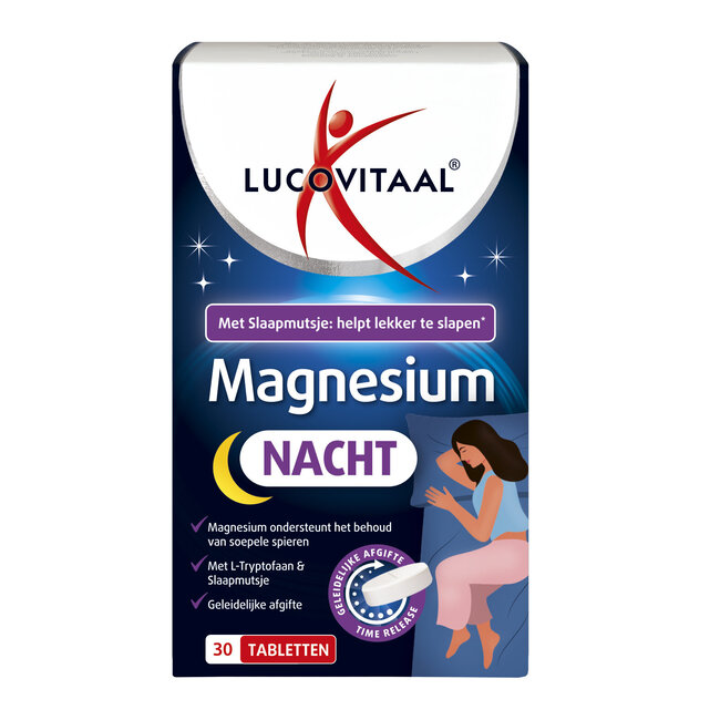 Lucovitaal Magnesium nacht complex 30 Tabletten