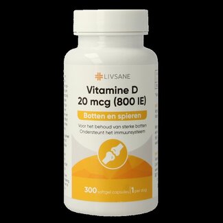 Livsane Livsane Vitamine D 20mcg 300 Capsules